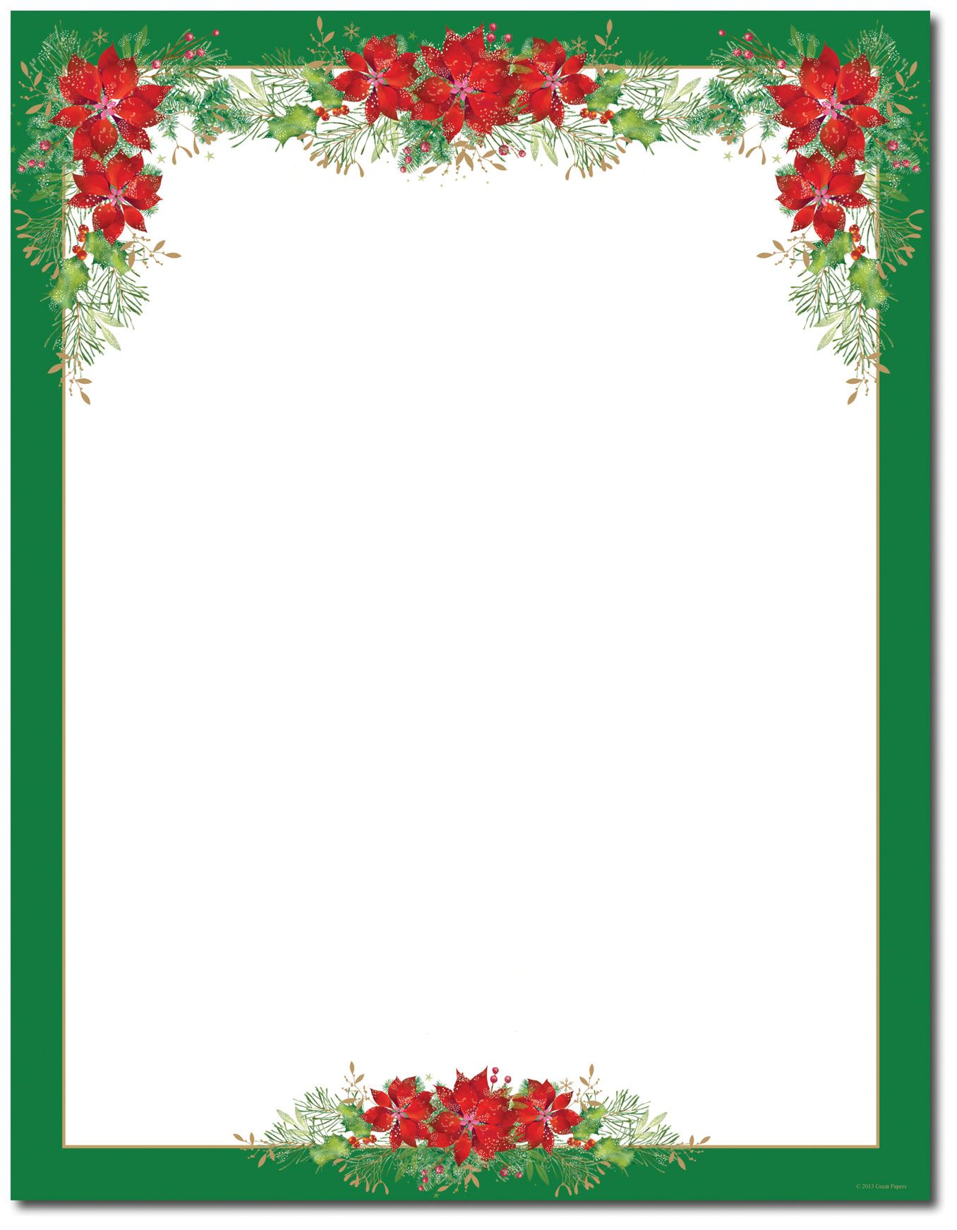 Christmas Stationery Borders Free Download